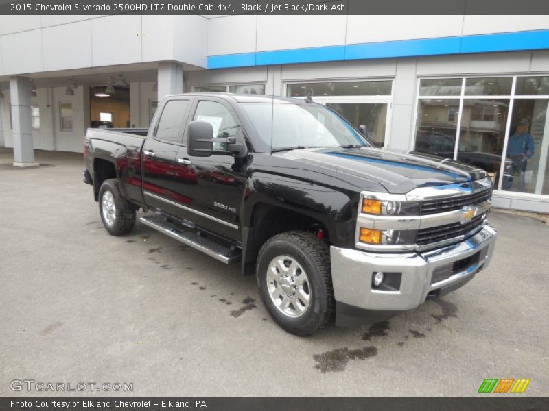 Black / Jet Black/Dark Ash 2015 Chevrolet Silverado 2500HD LTZ Double Cab 4x4