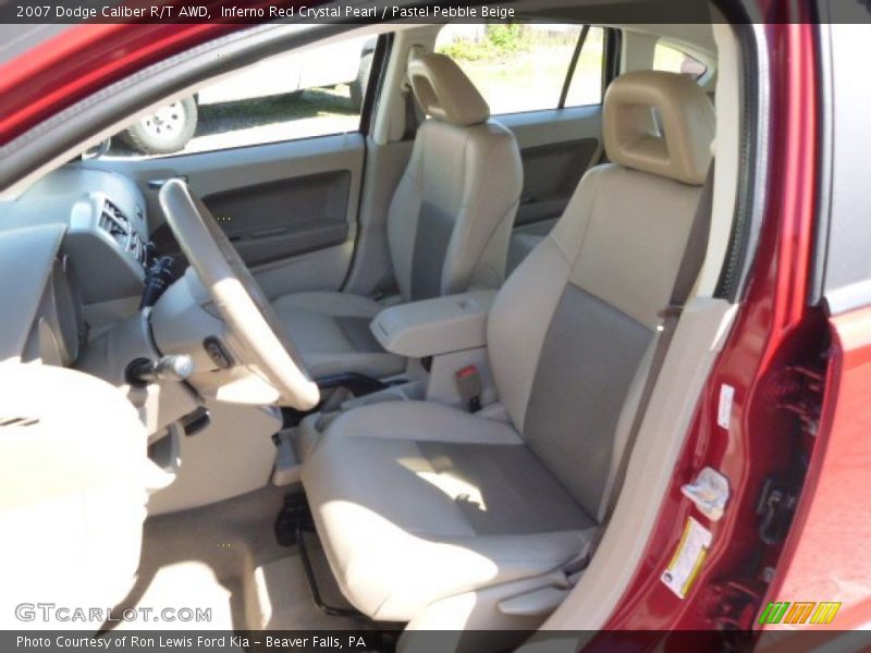 Inferno Red Crystal Pearl / Pastel Pebble Beige 2007 Dodge Caliber R/T AWD