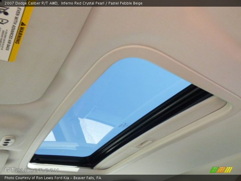 Inferno Red Crystal Pearl / Pastel Pebble Beige 2007 Dodge Caliber R/T AWD