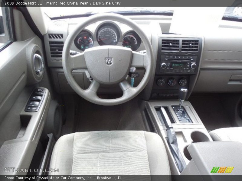Inferno Red Crystal Pearl / Dark Slate Gray 2009 Dodge Nitro SE