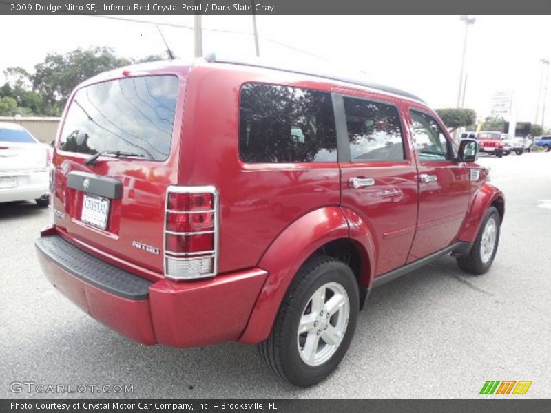 Inferno Red Crystal Pearl / Dark Slate Gray 2009 Dodge Nitro SE