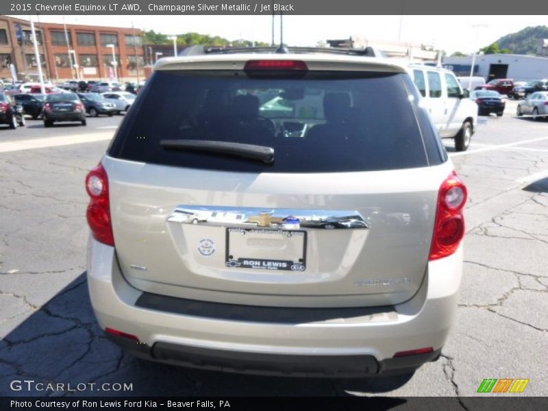 Champagne Silver Metallic / Jet Black 2015 Chevrolet Equinox LT AWD