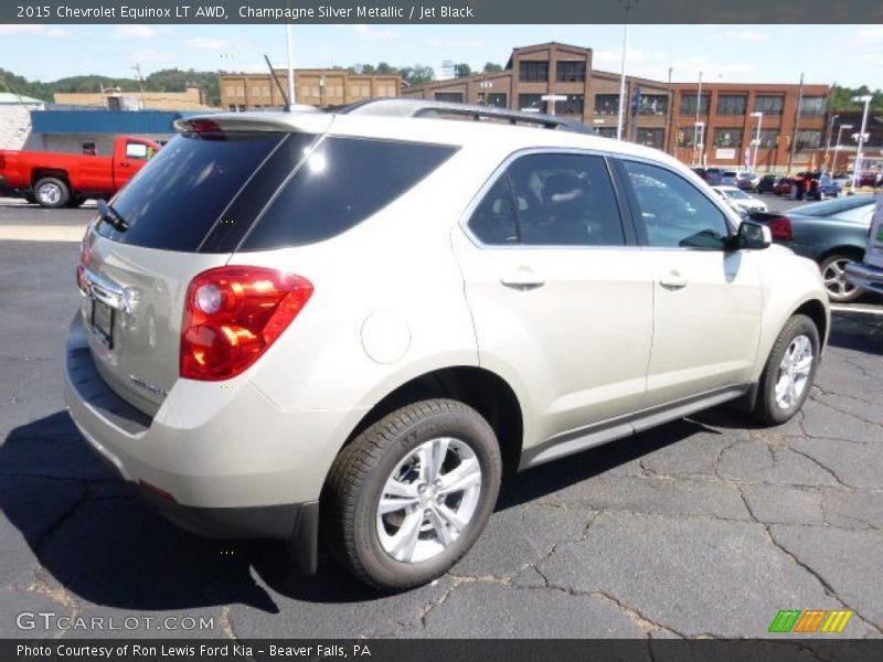 Champagne Silver Metallic / Jet Black 2015 Chevrolet Equinox LT AWD