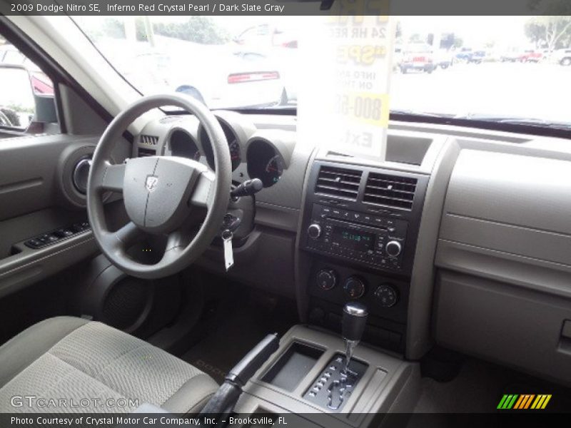 Inferno Red Crystal Pearl / Dark Slate Gray 2009 Dodge Nitro SE