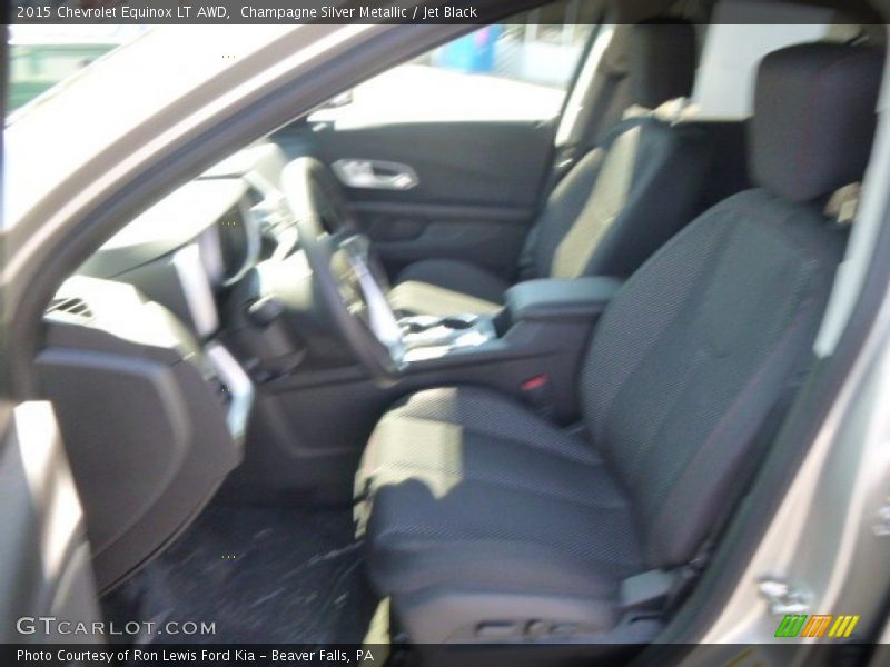 Champagne Silver Metallic / Jet Black 2015 Chevrolet Equinox LT AWD