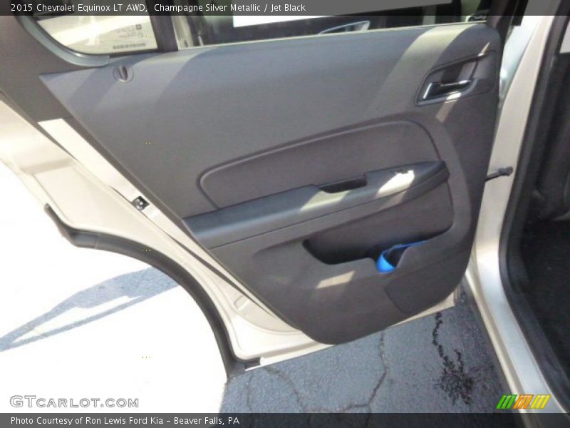 Champagne Silver Metallic / Jet Black 2015 Chevrolet Equinox LT AWD