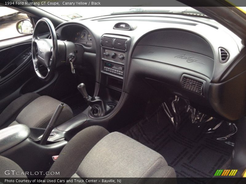 Canary Yellow / Black 1994 Ford Mustang GT Coupe