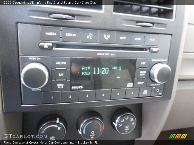 Inferno Red Crystal Pearl / Dark Slate Gray 2009 Dodge Nitro SE