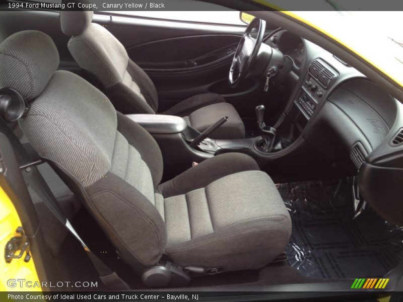 Canary Yellow / Black 1994 Ford Mustang GT Coupe