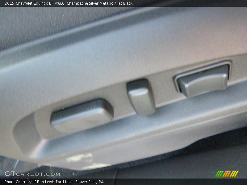 Champagne Silver Metallic / Jet Black 2015 Chevrolet Equinox LT AWD