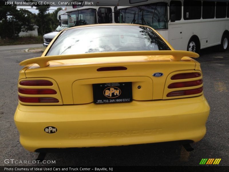 Canary Yellow / Black 1994 Ford Mustang GT Coupe