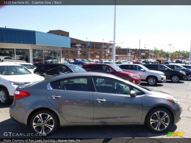 Graphite Steel / Black 2015 Kia Forte EX