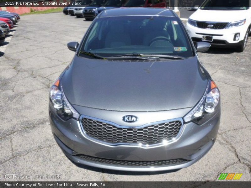 Graphite Steel / Black 2015 Kia Forte EX