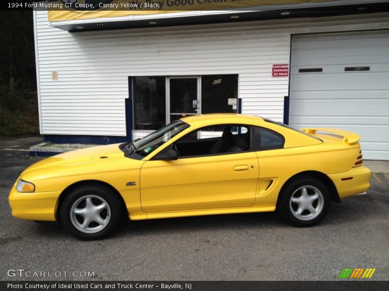 Canary Yellow / Black 1994 Ford Mustang GT Coupe