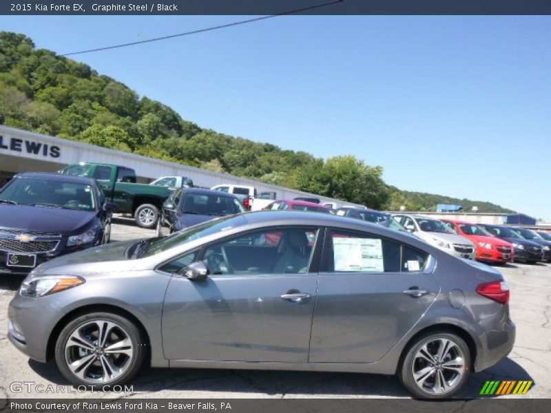 Graphite Steel / Black 2015 Kia Forte EX