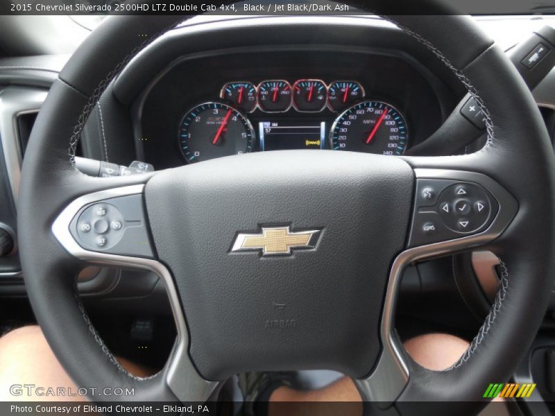 Black / Jet Black/Dark Ash 2015 Chevrolet Silverado 2500HD LTZ Double Cab 4x4