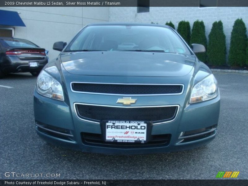 Silver Moss Metallic / Titanium 2009 Chevrolet Malibu LS Sedan