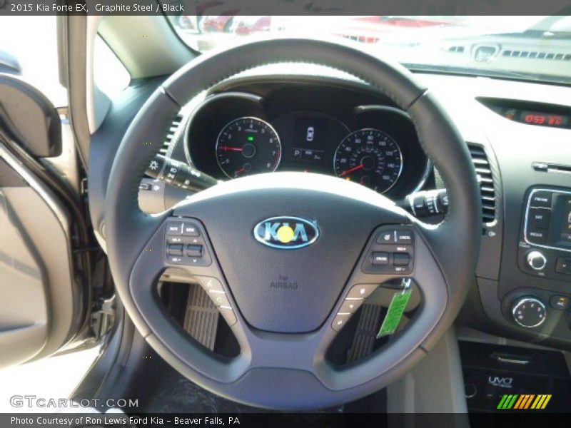 Graphite Steel / Black 2015 Kia Forte EX