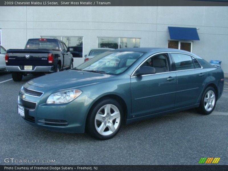 Silver Moss Metallic / Titanium 2009 Chevrolet Malibu LS Sedan
