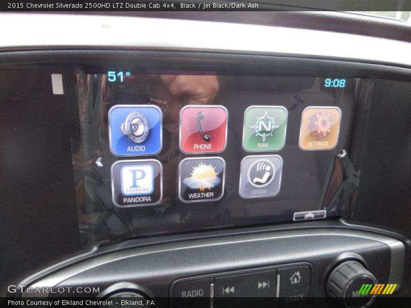 Black / Jet Black/Dark Ash 2015 Chevrolet Silverado 2500HD LTZ Double Cab 4x4