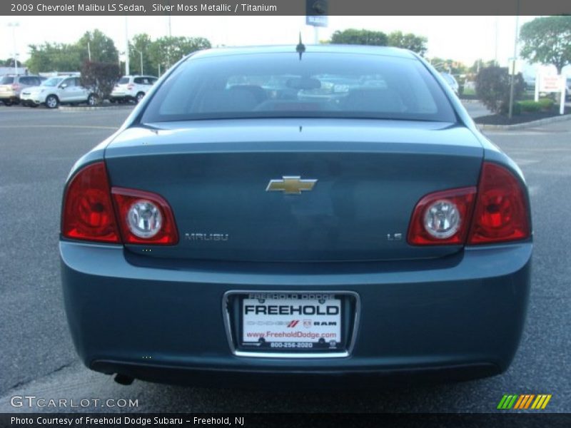 Silver Moss Metallic / Titanium 2009 Chevrolet Malibu LS Sedan