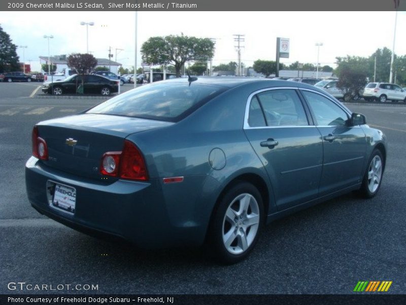 Silver Moss Metallic / Titanium 2009 Chevrolet Malibu LS Sedan