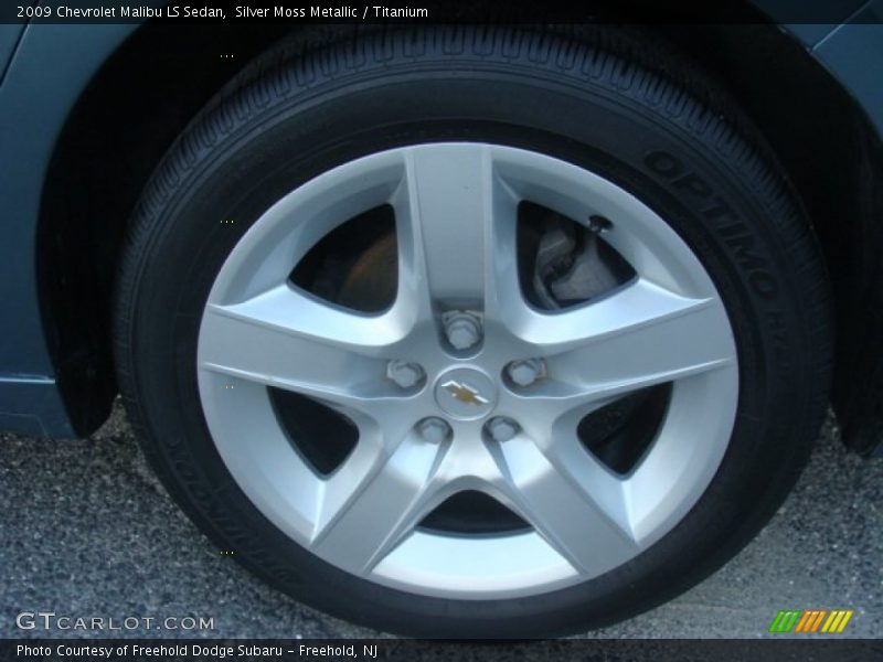 Silver Moss Metallic / Titanium 2009 Chevrolet Malibu LS Sedan