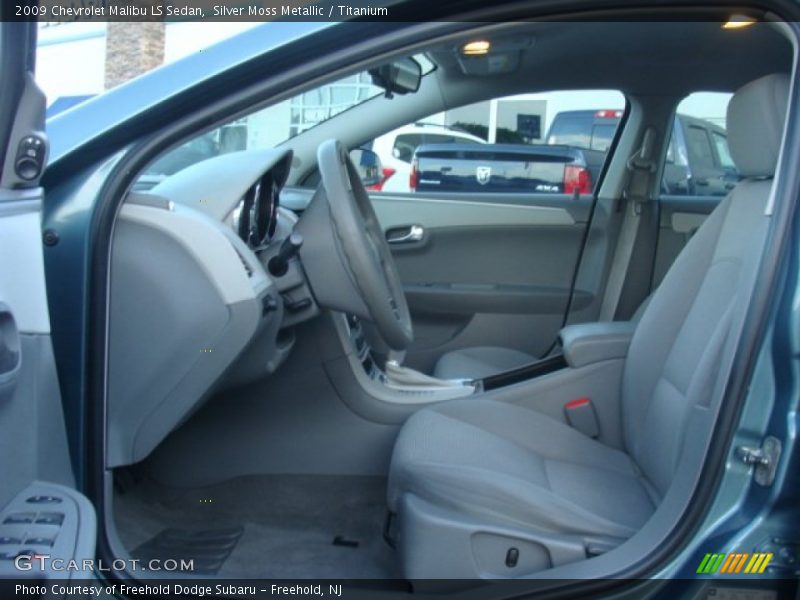 Silver Moss Metallic / Titanium 2009 Chevrolet Malibu LS Sedan