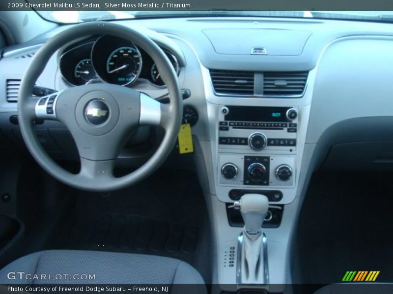 Silver Moss Metallic / Titanium 2009 Chevrolet Malibu LS Sedan