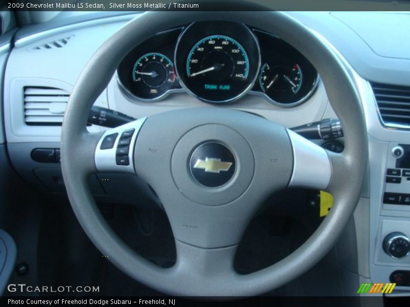 Silver Moss Metallic / Titanium 2009 Chevrolet Malibu LS Sedan