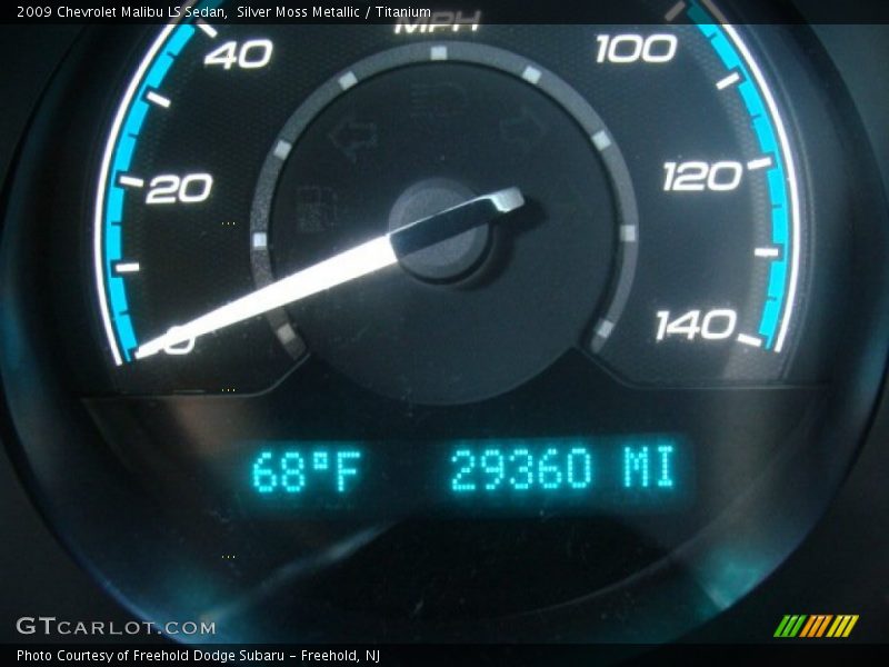Silver Moss Metallic / Titanium 2009 Chevrolet Malibu LS Sedan