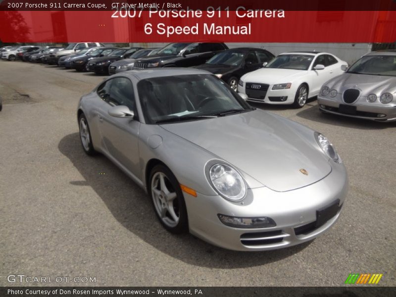 GT Silver Metallic / Black 2007 Porsche 911 Carrera Coupe