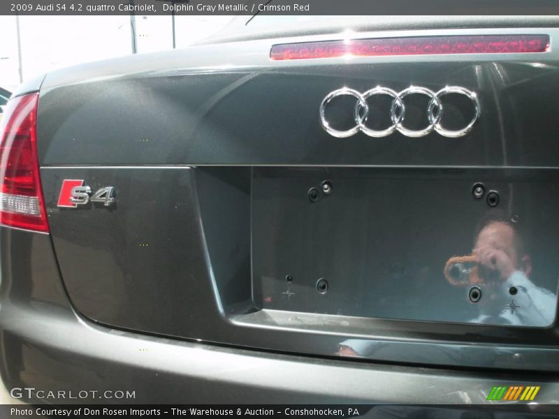 Dolphin Gray Metallic / Crimson Red 2009 Audi S4 4.2 quattro Cabriolet