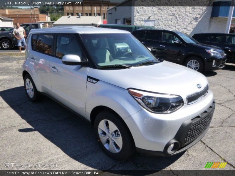 Bright Silver / Gray Two Tone 2015 Kia Soul