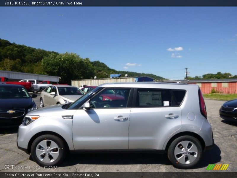 Bright Silver / Gray Two Tone 2015 Kia Soul