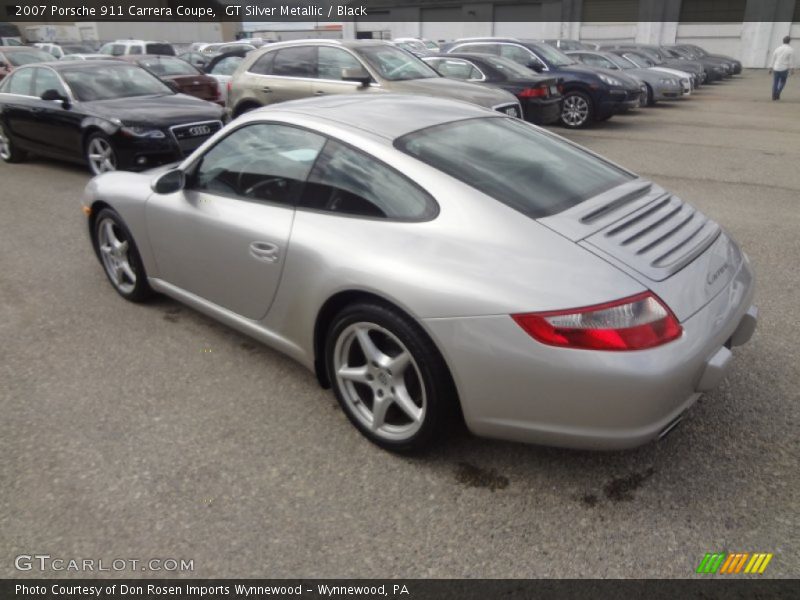 GT Silver Metallic / Black 2007 Porsche 911 Carrera Coupe