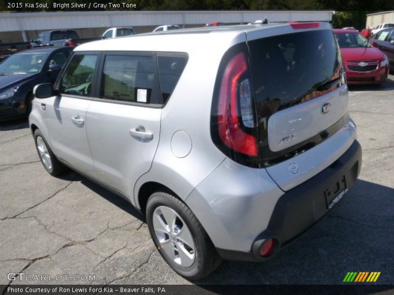 Bright Silver / Gray Two Tone 2015 Kia Soul