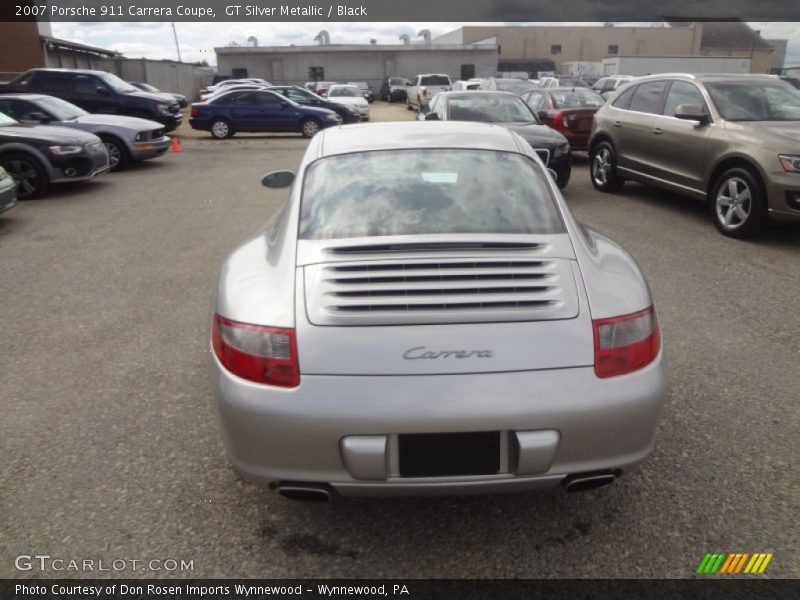 GT Silver Metallic / Black 2007 Porsche 911 Carrera Coupe