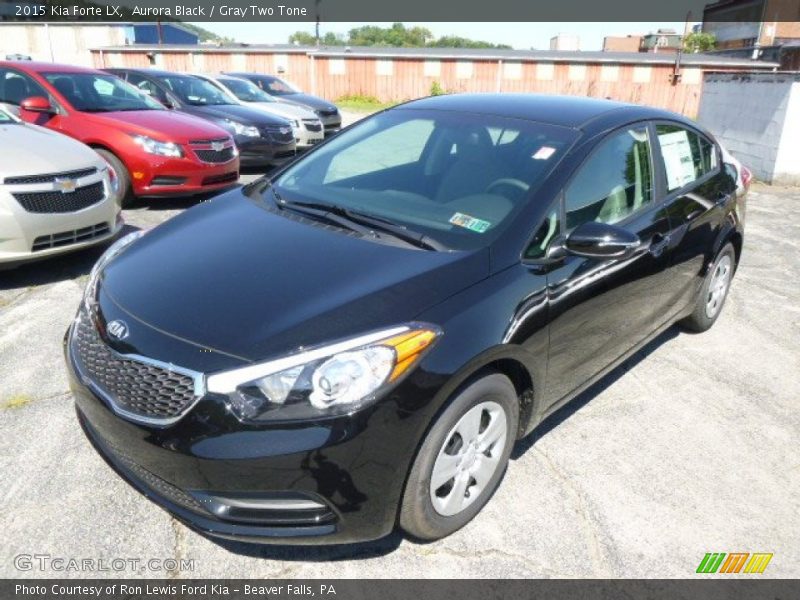 Aurora Black / Gray Two Tone 2015 Kia Forte LX
