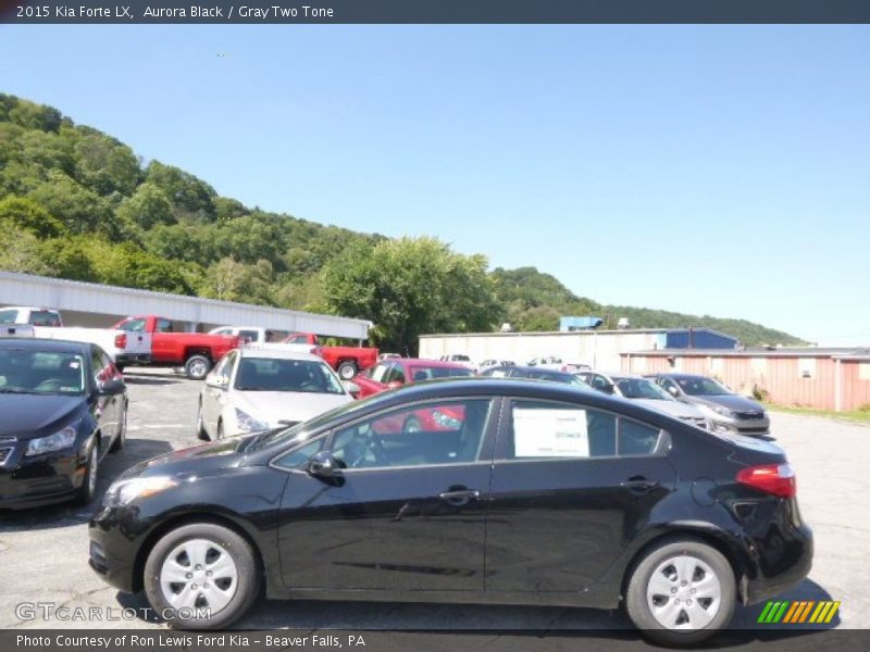 Aurora Black / Gray Two Tone 2015 Kia Forte LX