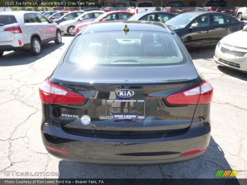 Aurora Black / Gray Two Tone 2015 Kia Forte LX