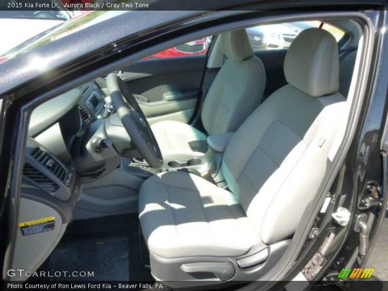 Aurora Black / Gray Two Tone 2015 Kia Forte LX
