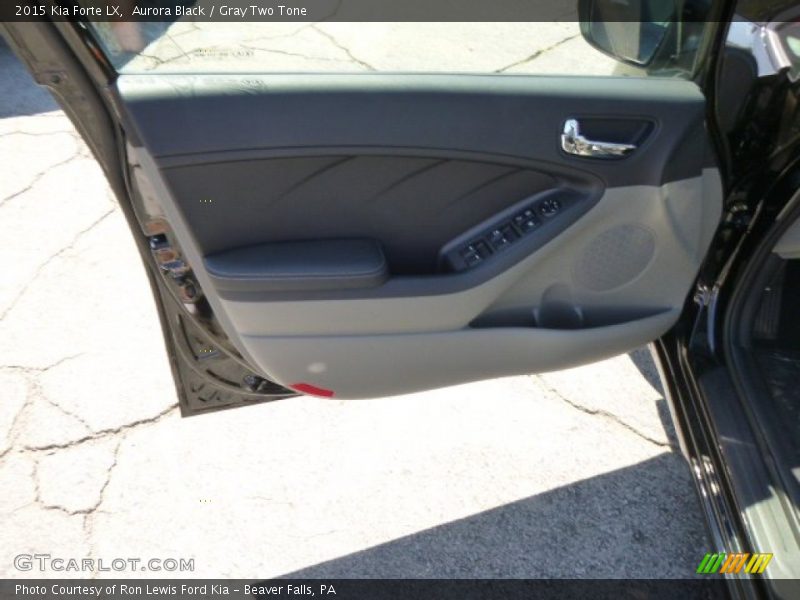 Aurora Black / Gray Two Tone 2015 Kia Forte LX
