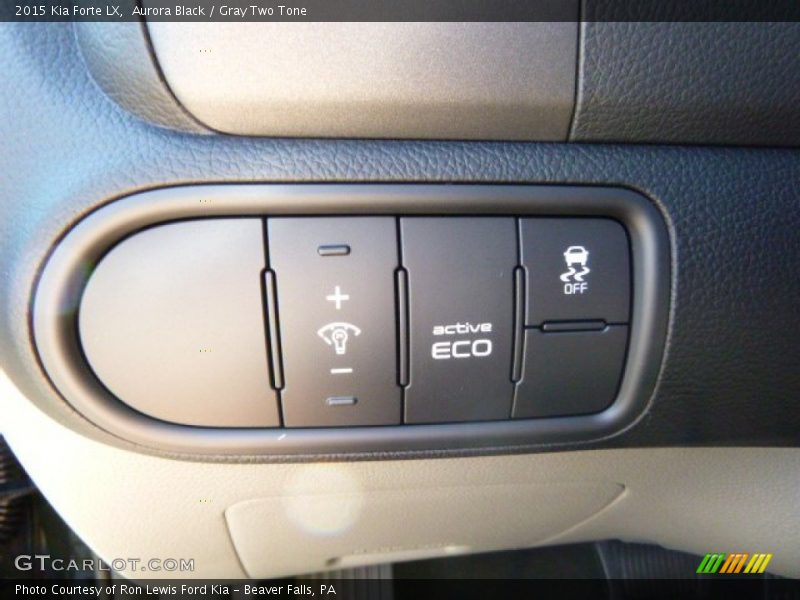 Aurora Black / Gray Two Tone 2015 Kia Forte LX
