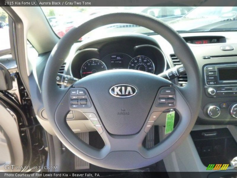 Aurora Black / Gray Two Tone 2015 Kia Forte LX