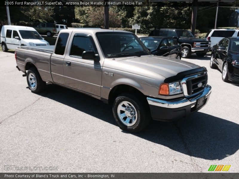 Arizona Beige Metallic / Medium Pebble Tan 2005 Ford Ranger XLT SuperCab