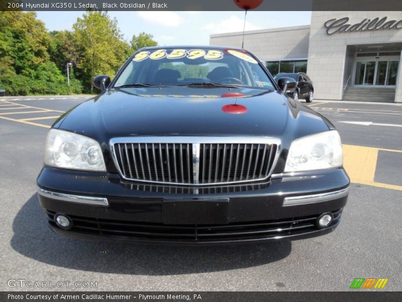 Black Obsidian / Black 2004 Hyundai XG350 L Sedan