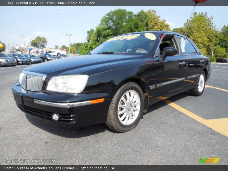 Black Obsidian / Black 2004 Hyundai XG350 L Sedan