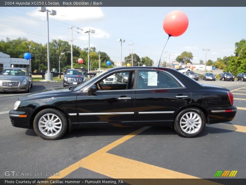 Black Obsidian / Black 2004 Hyundai XG350 L Sedan