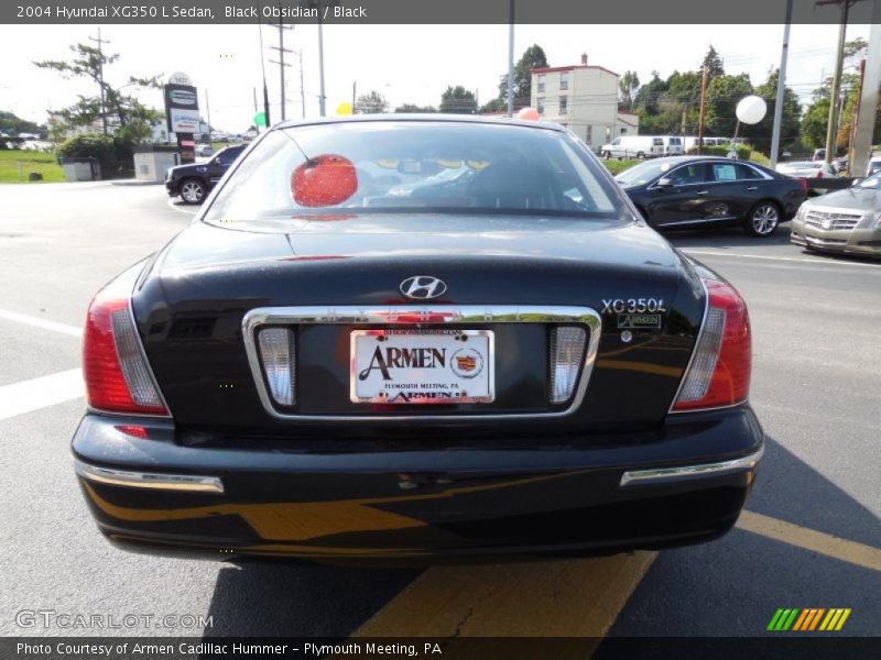 Black Obsidian / Black 2004 Hyundai XG350 L Sedan